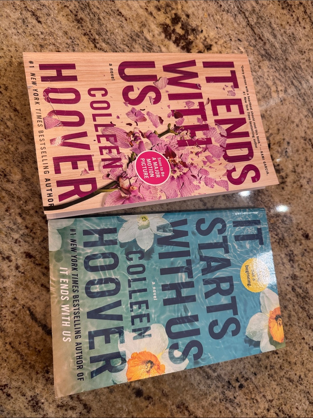 Colleen Hoover “ It starts With Us' and 'It Ends With Us' Paperback Book Set -
